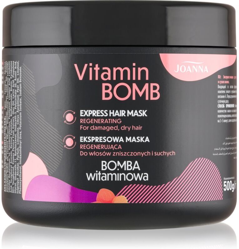 Joanna Vitamin Bomb Express Hair Mask masque pour cheveux secs et abîmés 500 ml