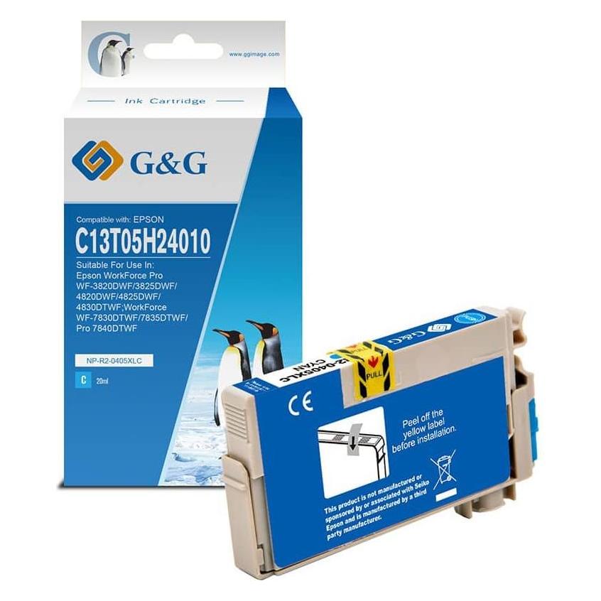 G&G kompatibel Ink mit C13T05H24010, NP-R2-0405XLC, cyan (LC) (18591)