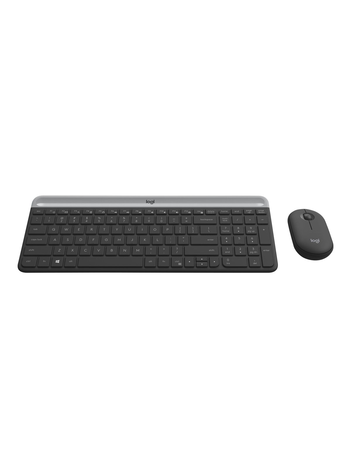 Logitech Slim Wireless Combo MK470 - Tastatur & Maus Set - Kroatisch - Weiss