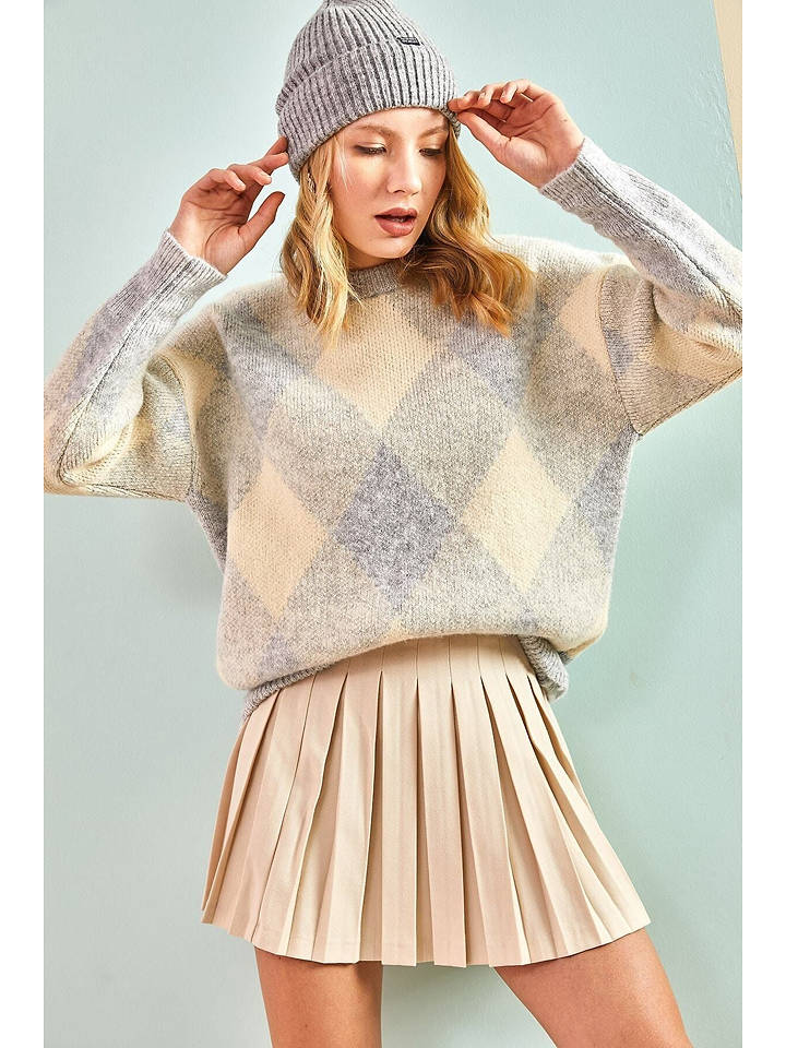 Happiness Istanbul Pullover in Grau - onesize