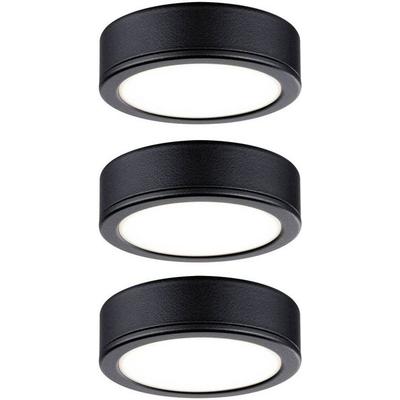 Paulmann LED-Schrankleuchte LED LED fest eingebaut 9W Warmweiß Schwarz