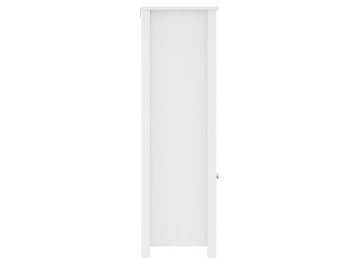 Soldes Printemps  Armoire de salle de bain - SOLOMOON - Meuble wc - BERG blanc 40x34x110 cm pin massif SSS1755