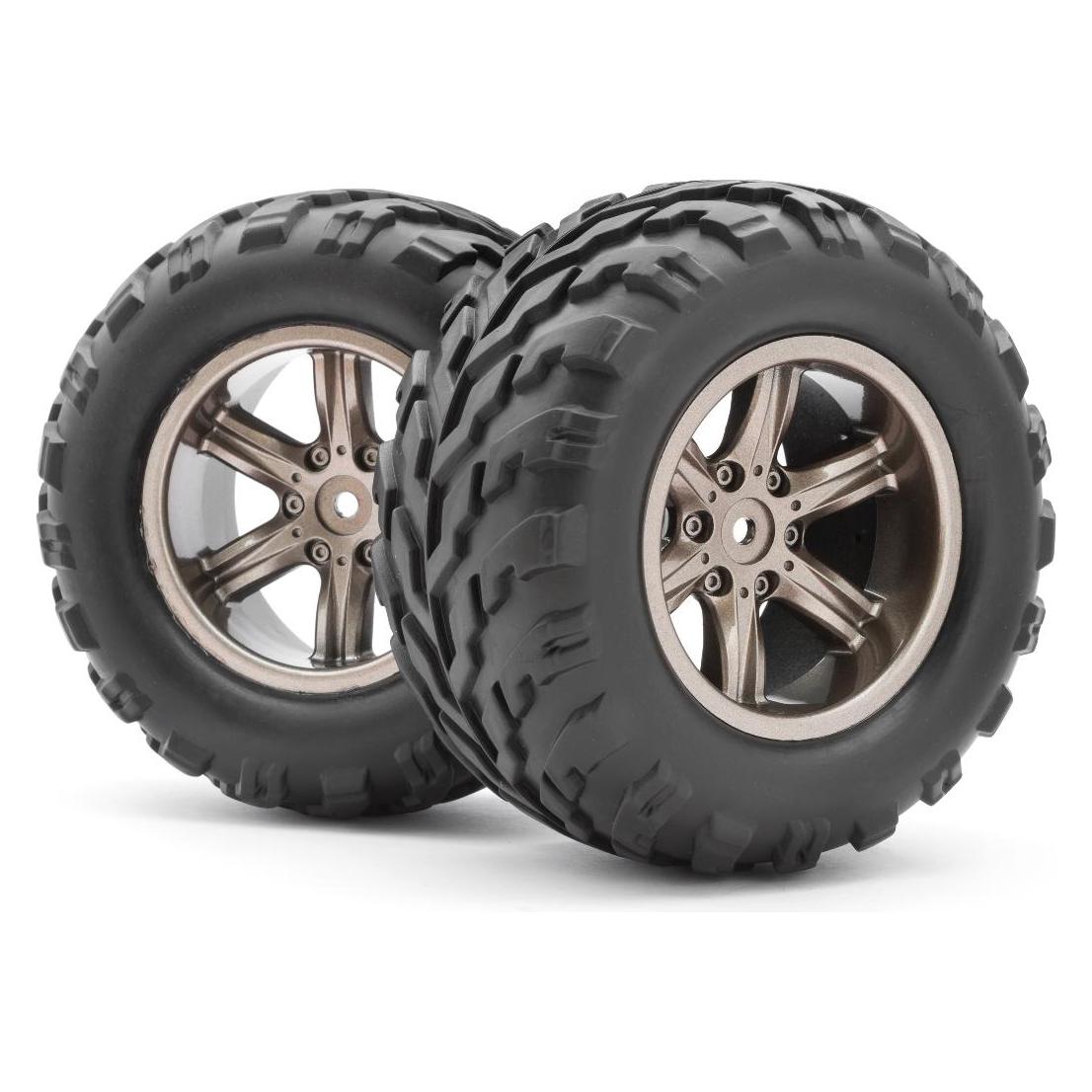 Blackzon Assembled Wheel/Tire (Dark Grey) (540077)