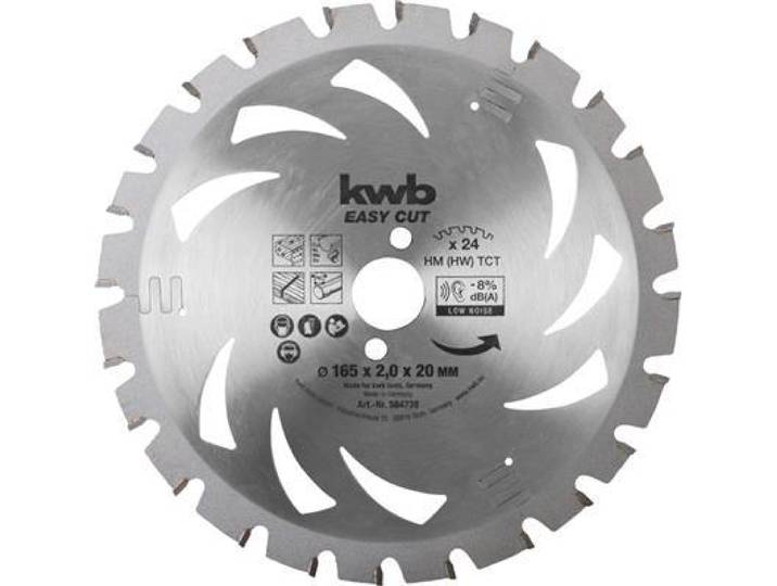 KWB 584738 - Aluminium - Panneau de particules - Bois dur - Métal non ferreux - Plastique - Tôle