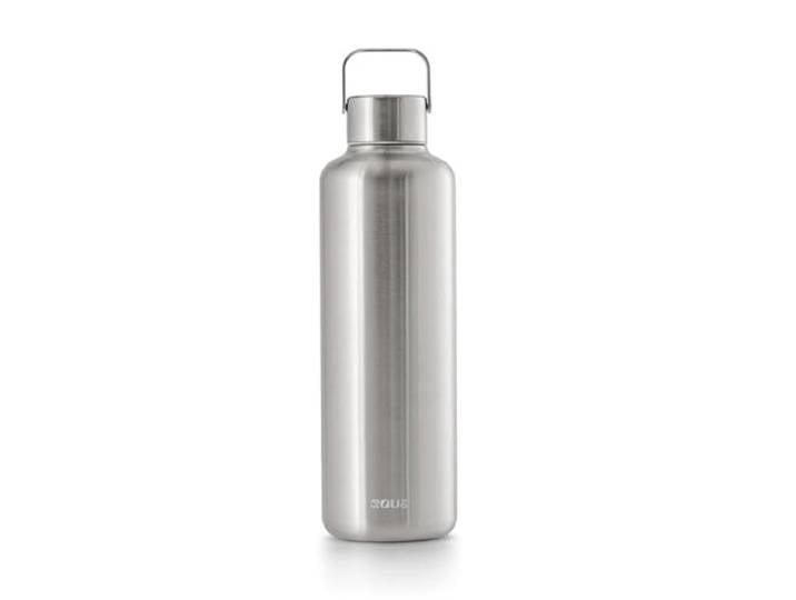 EQUA Timeless Trinkflasche, Edelstahl, 1000ml, BPA-frei, auslaufsicher, haltbar, multifunktional, Stahl