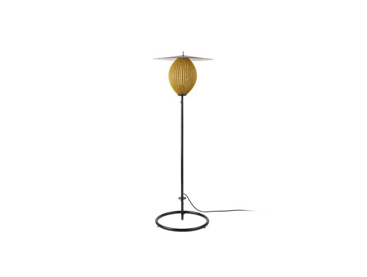GUBI Außenstehleuchte Satellite, IP65, schwarz/senfgold Satellite, messing / gold, Aluminium, Design