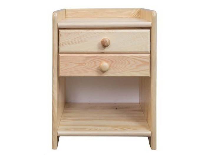 JVmoebel Nachttisch Massivholz Nachttisch im Landhausstil mit natürlichem Finish (1-St), Made in Europa