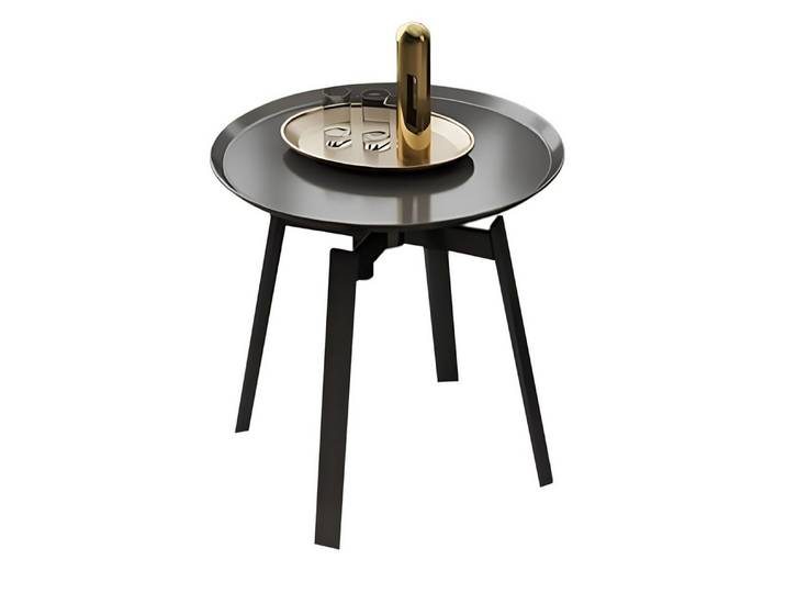 Xlmoebel Beistelltisch Runder Design-Couchtisch aus hochwertigen Materialien (Packung, 1-St., Beistelltisch), Hergestellt in Europa