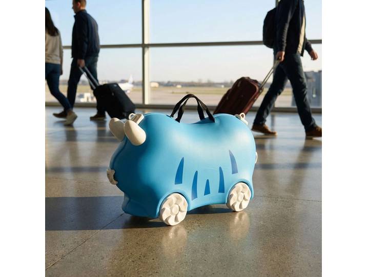 Kinder Trolley Hartschalenkoffer, 32L, blau