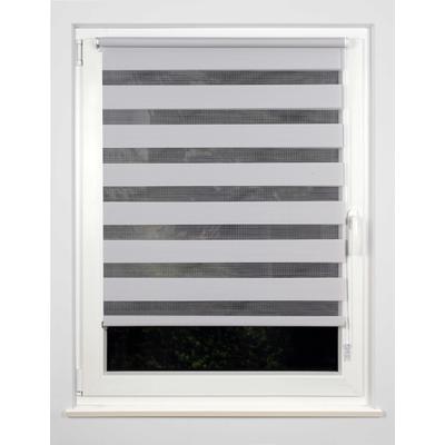 Doppelrollo MYDECO "Just" Gr. 5, grau (grau, grau), B:80cm H:160cm, Polyester, Rollos
