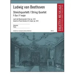Streichquartett F-Dur op.14,1 nach der Klaviersonate E-Dur, Fachbücher
