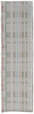 Storied Home Woven Cotton Table Runner with Fringe, Multicolor Plaid