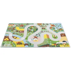 Janod, Spielteppich + Spielmatte, Teppich Auf dem Land (120 x 78 cm)