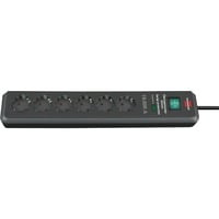 Secure-Tec Steckdosenleiste 6-fach anthrazit, 2 Meter, 19.500A Überspannungsschutz
