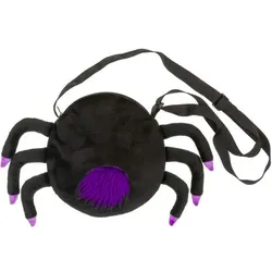 Tasche "Spinne", schwarz-lila