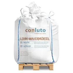 conluto Lehm-Mauermörtel leicht, erdfeucht - 0,5 t Big-Bag