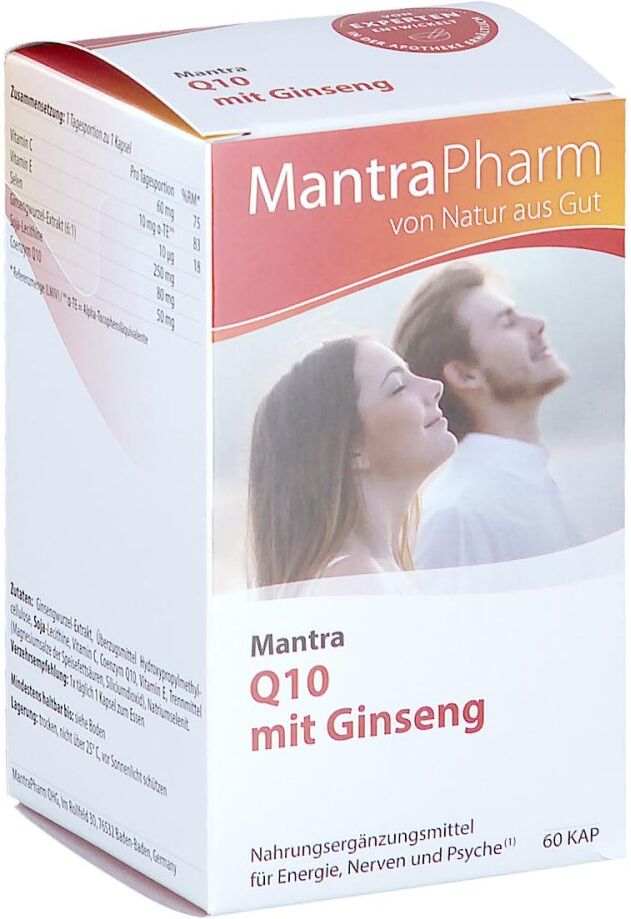 Mantra Pharm Mantra Q10 Mit Ginseng Kapseln 60stk
