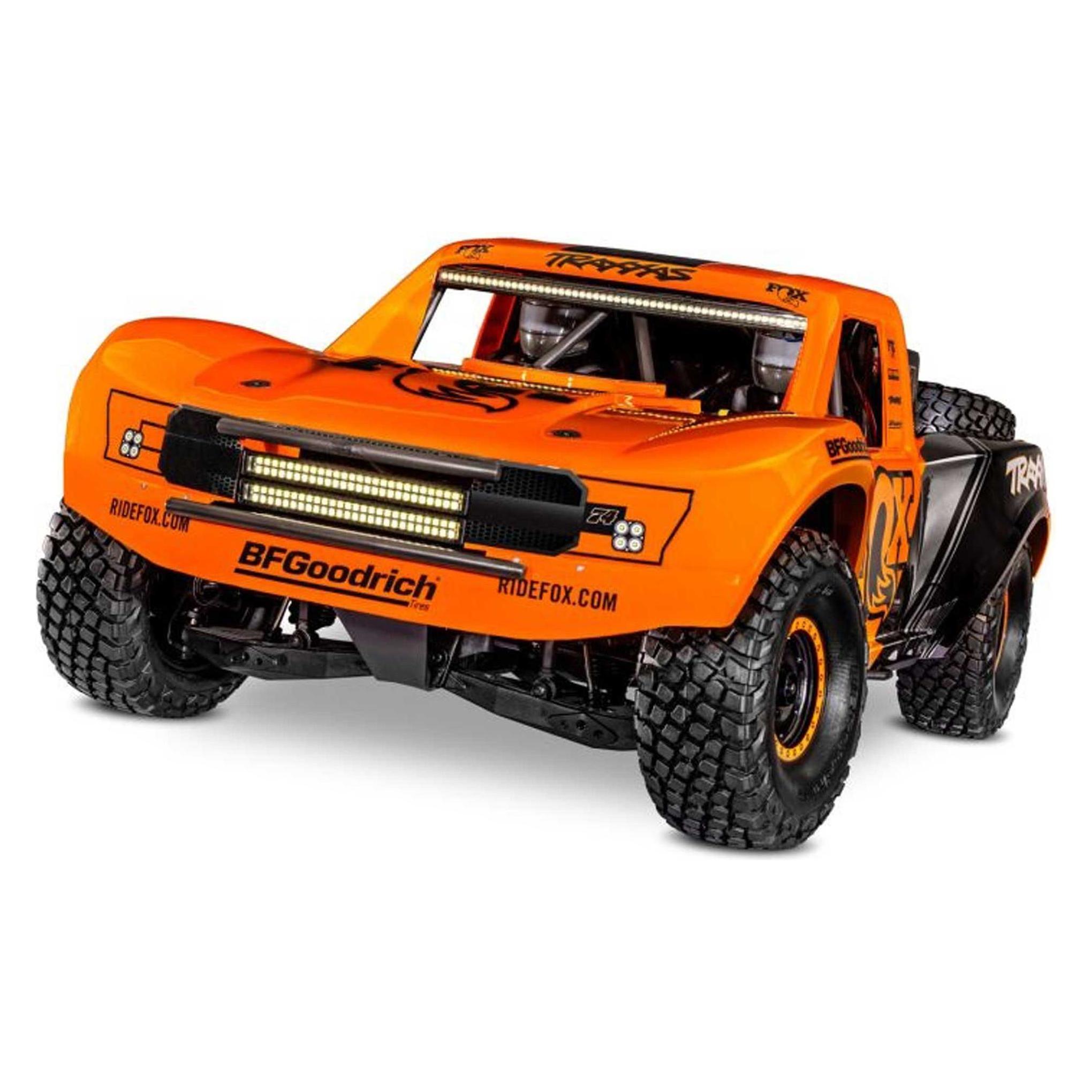 Traxxas Unlimited Desert Racer 4x4 VXL Fox1 1/7 Race-Truck RTR Brushless, ohne Akku/Ladegerät +LED (RTR Ready-to-Run) (TRX85086-4-FOX1)