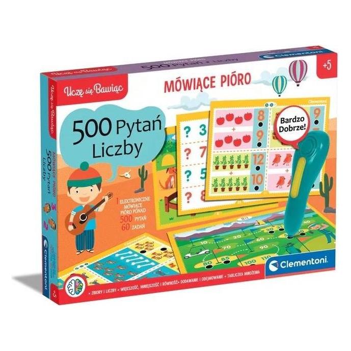 Clementoni Gra mówiące pióro 500 pytań liczby (Polnisch) (50783)