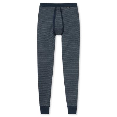 Lange Unterhose SCHIESSER "Lange Unterhose 1er Pack", Herren, Gr. XL, blau (dunkelblau), Obermaterial: 100% Baumwolle CO., Unterhosen Lange Unterhose