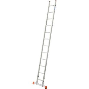 Krause Anlegeleiter Monto Sibilo, 129109, Länge 3,55m, aus Aluminium, mit 12 Sprossen
