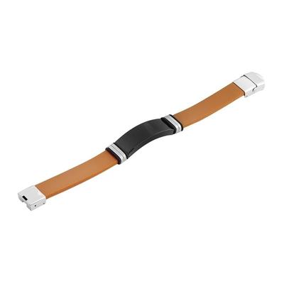 Armband ADELIA´S "Armband aus Leder 21 cm", braun, Armbänder, Damen, 21cm, Leder, Armband, Ideal als Geschenk – dezent und elegant