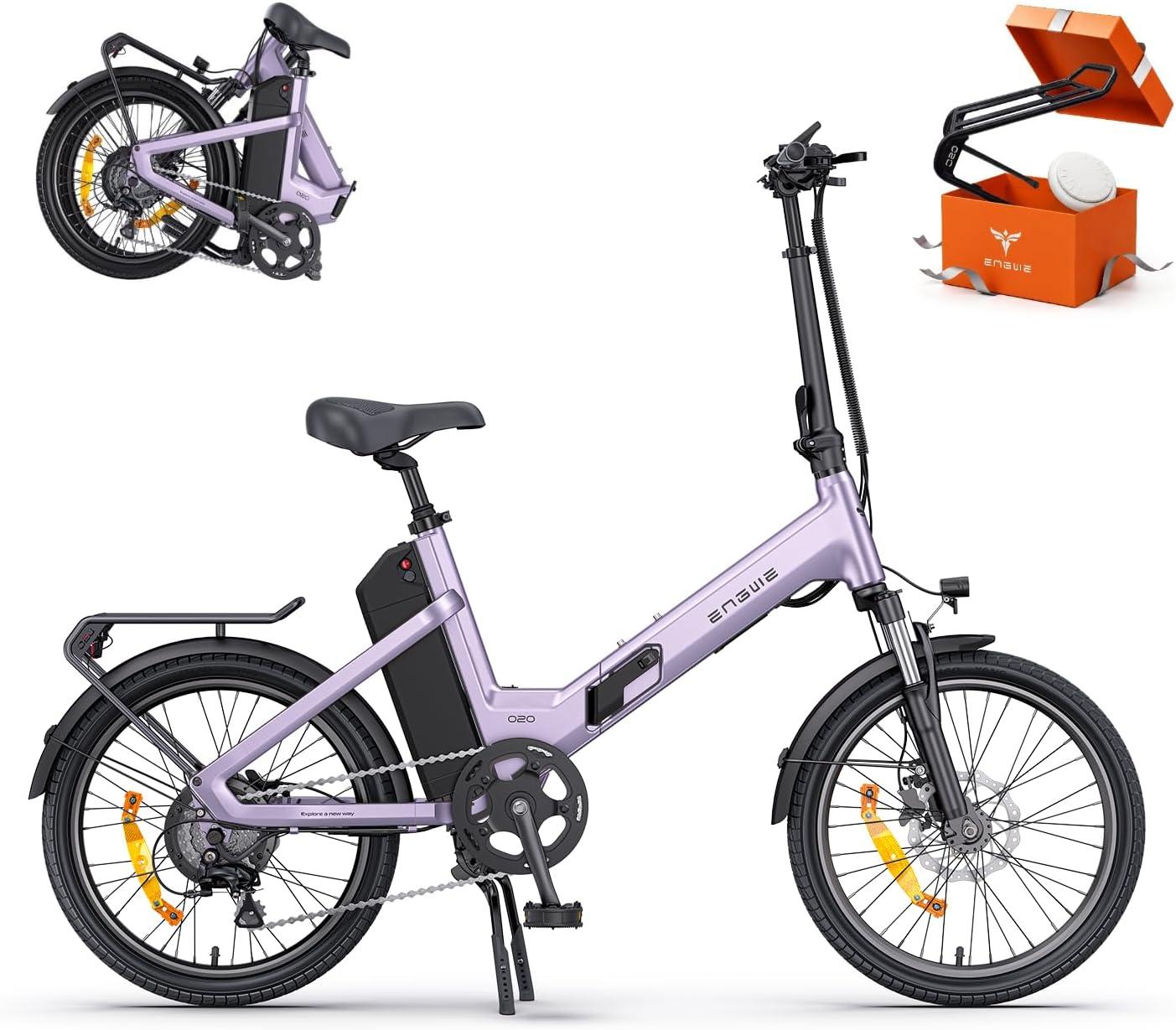 ENGWE O20 Boost E-Bike, Faltrad, Kompakt-Elektrofahrrad, 250-W-Motor, 75-Nm-Motor, 3,5 Stunden Ladezeit, 15 Ah, 48 V