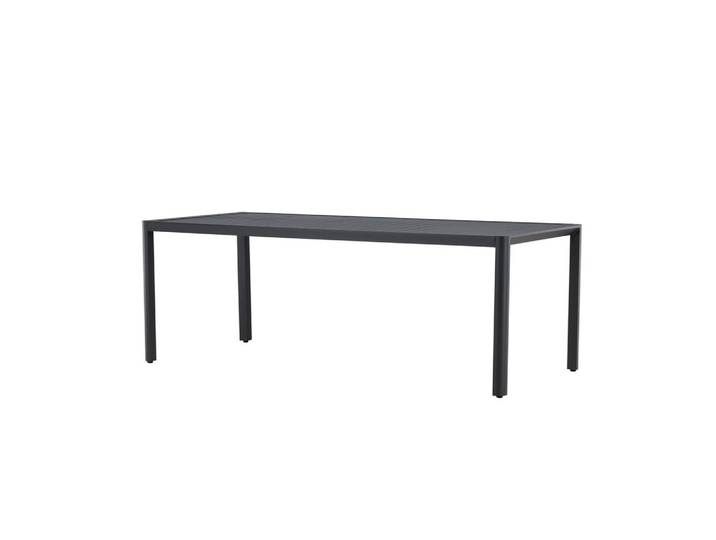 Furnlux Gartenesstisch Giardini Schwarz 90x200x72 cm, Metall, 90x72x200 cm, Gartenmöbel, Gartentische, Gartentische