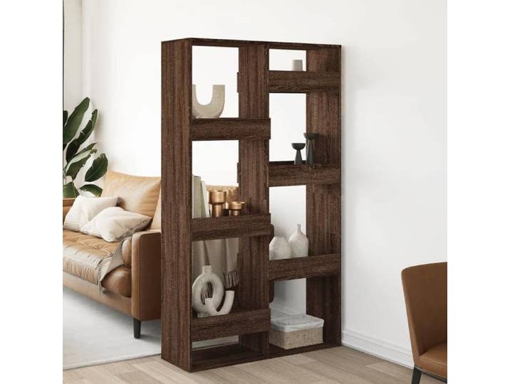NEW 2026  Bibliothèque 1 pc cabinet de livres pour salon chêne marron bois d'ingénierie 100x33x175 cm L721
