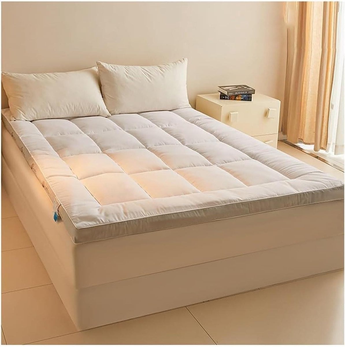 Matrastopper Topdekmatras Extra Wit 90x200 cm