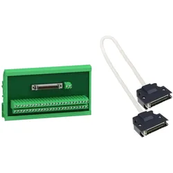 Schneider Electric VW3M1C13 LXM28 E/A-Klemmblock-Modul mit 0,5m Anschlusskabel für CN1 E/A-Schnittstelle