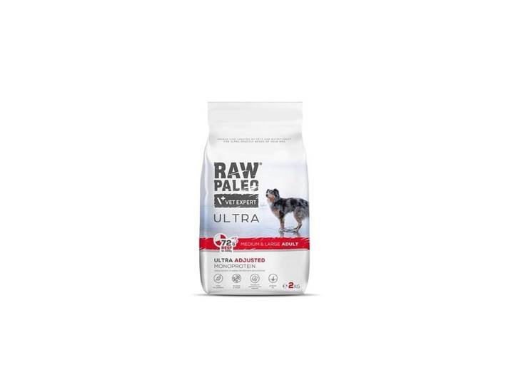 VetExpert Raw Paleo Ultra Medium&Large Adult Rind - Trockenfutter für Hunde - 10kg
