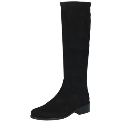 Stiefel PETER KAISER "Peter Kaiser Stiefel Veloursleder", Damen, Gr. 40,5, schwarz, Veloursleder, Schuhe Stiefel