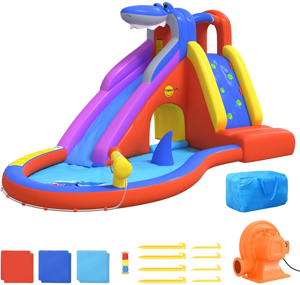 Happy Hop Toboggan à eau gonflable avec piscine 450x320x240 cm PVC