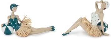 Melrose International Retro Beach Babe Figurine (Set of 2)
