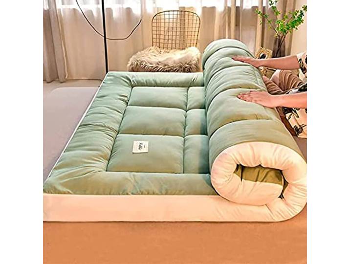 Japanische Bodenmatratze Dicke Futon Matratze dicke Tatami-Matte Liegenunterlage Faltbare Rollmatratze Jungen Mädchen Schlafsaal Matratzen,A,180x200cm