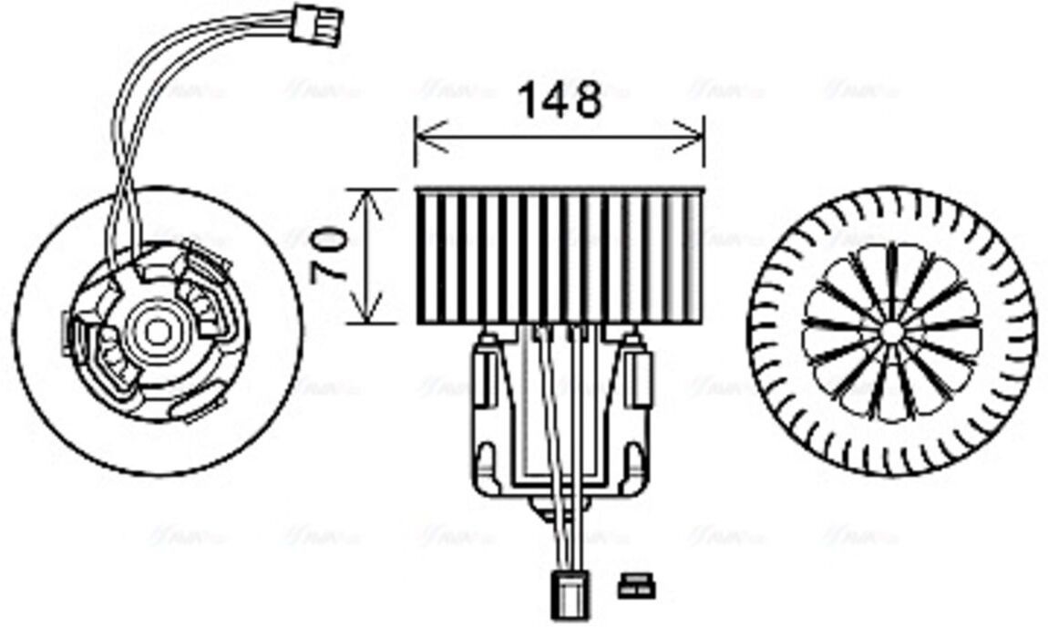 Innenraumgebläse AVA COOLING BW8540