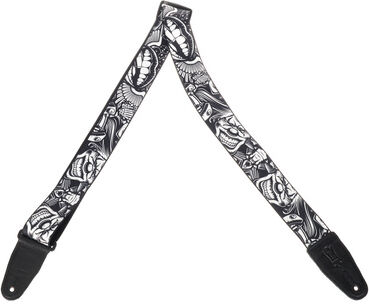 "Levys Poly 2"" B&W Clowns Noir"