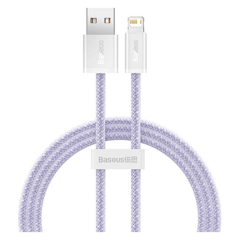 Baseus USB cable for Lightning Dynamic 2 Series, 2.4A, 1m (purple) (1 m, USB 2.0) (CALD040005)