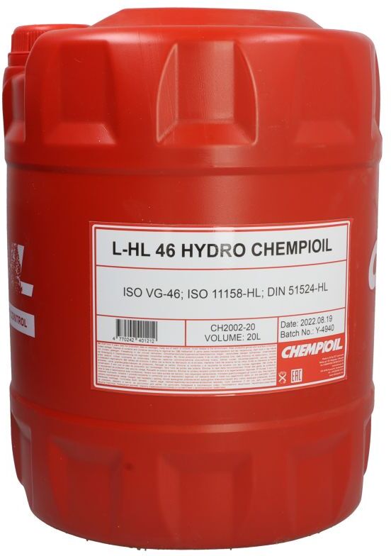 Hydrauliköl CHEMPIOIL Hydro HV ISO 46 20L
