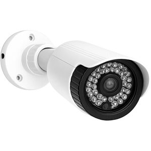 Virone Kamera-Attrappe CCTV Dummy innen, mit LED Licht, weiß