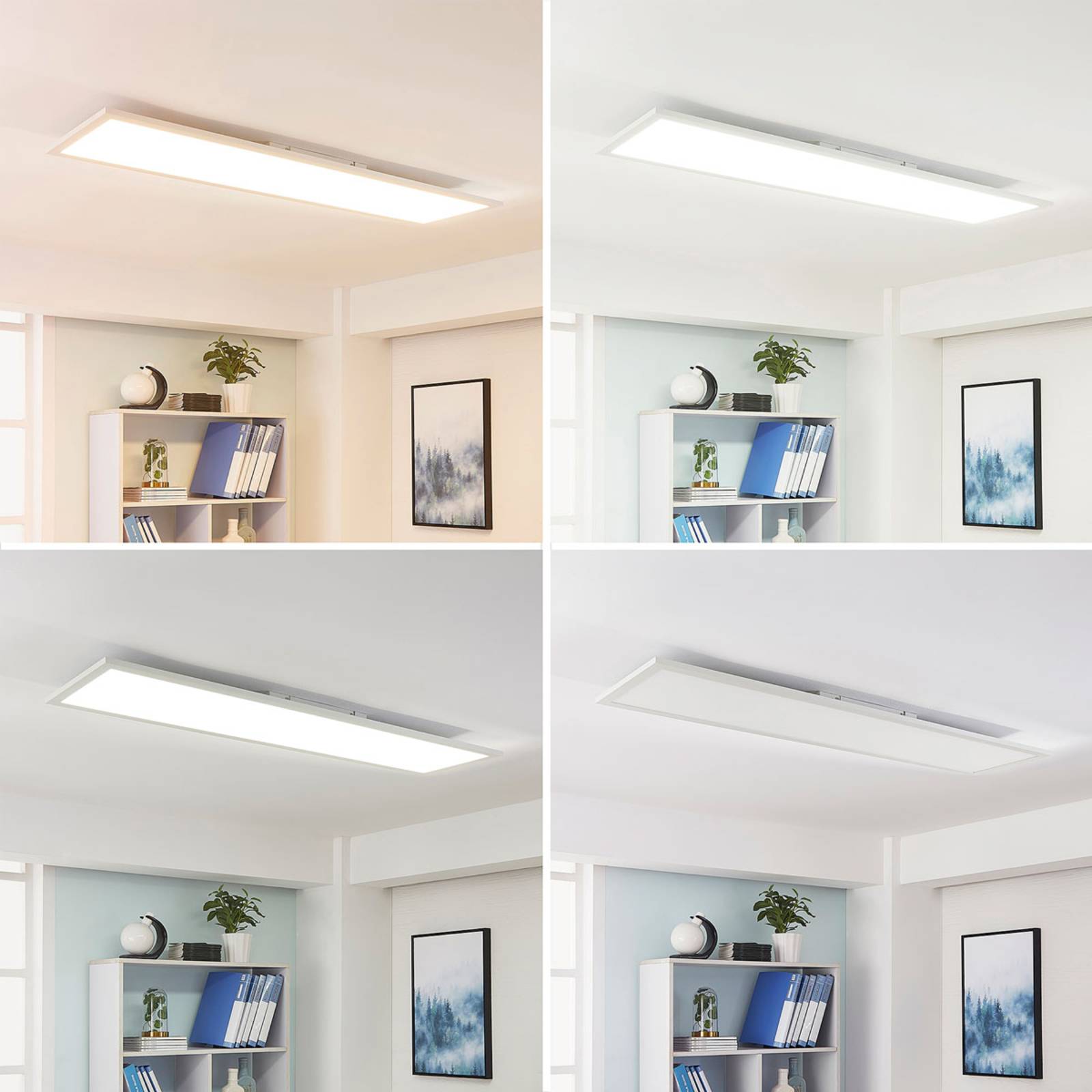 LED Panel Lysander Arcchio, dimmable, White / opal, Workroom / Office, Aluminium, LED Panel