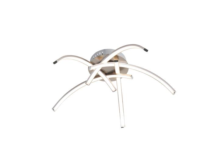 Plafonnier LED\, métal\, acier\, blanc\, D 45 cm