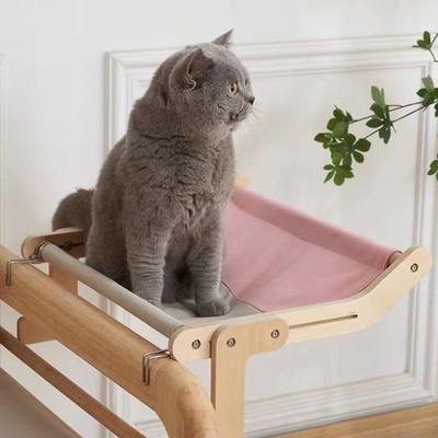 Youfap Market Portable Cat Suspension Hammock, Comfortable, Detachable Sunroom Seat & Climbing Frame, Easy to Wash Pet Bed black