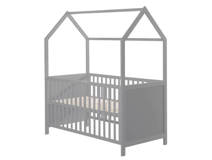 Babybett HAUSBETT 70 x 140 cm taupe