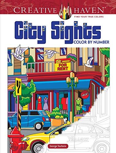 George Toufexis - Creative Haven City Sights Color by Number (Adult Coloring) (Creative Haven Coloring Books) - Preis vom 10.10.2026 11:48:34 h