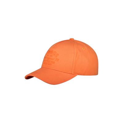 Baseball Cap LERROS "Unifarbene LERROS-Basecap", Herren, Gr. Normalgrößen, orange (vivid rot), Baumwolle, Caps
