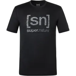 Super Natural, Herren, Sportshirt, Logo Lines (M), Grau, Schwarz, M