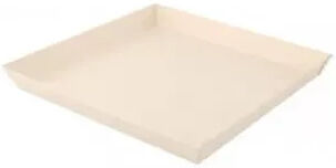 Firstpack Set da 100 pezzi Vassoio quadrato di legno 23 x 23 cm