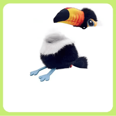 Inspire Picks USB Rechargeable Flying Bird Cat Toy With Chirping Sound And Touch Activation big Billed Bird